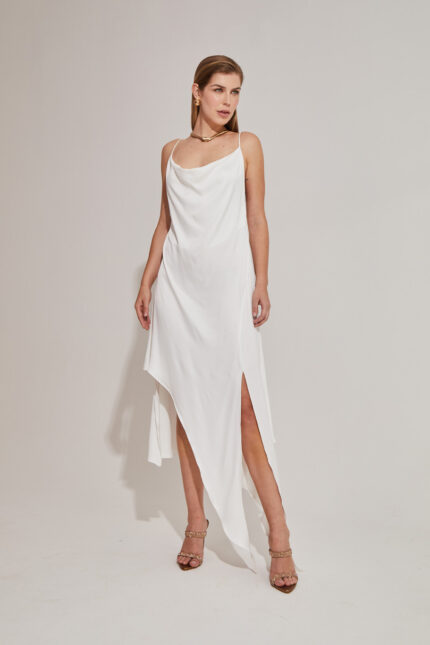 vestido degage folhas Iury Costa