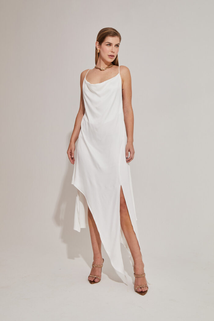 vestido degage folhas Iury Costa