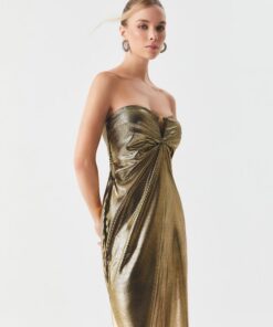 Alternative view of Vestido Carcará Gold