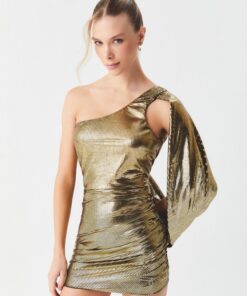 Alternative view of Vestido Loreta Gold