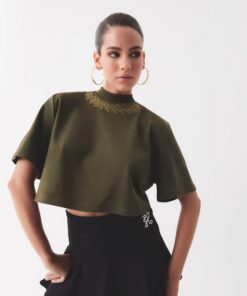 Tee Cropped Colar Rubric