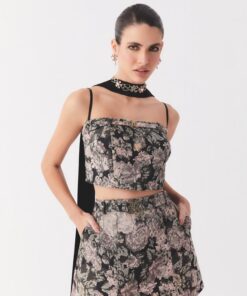 Top Thais Jacquard Flora