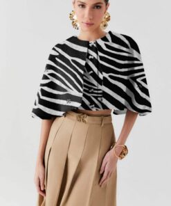 Top Pelerine Eloise Jacquard