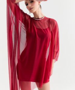 Alternative view of Vestido Eclipse Carmin