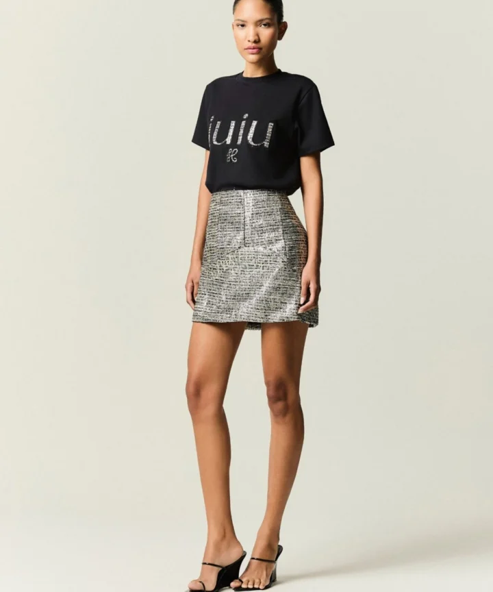 Alternative view of TEE BABY PATCH TWEED