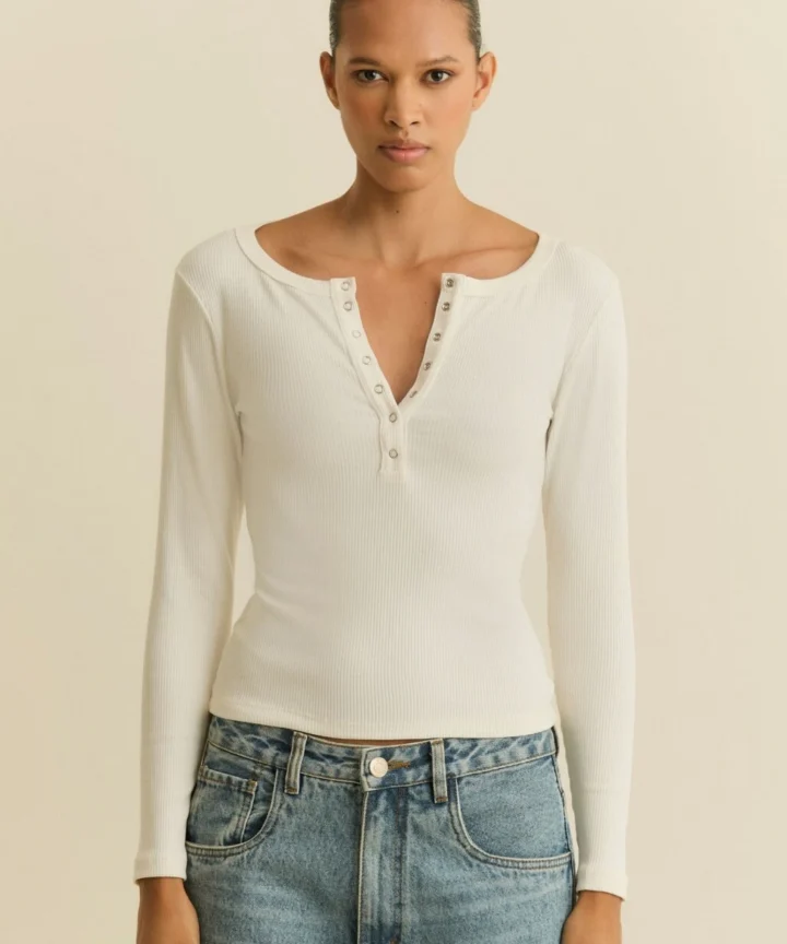 Alternative view of BLUSA COZY MANGA LONGA